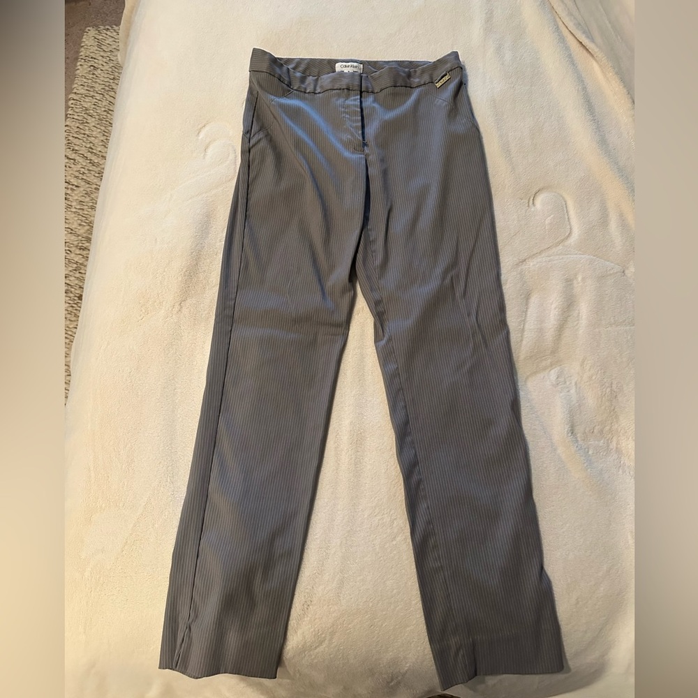 Calvin Klein pinstriped pants